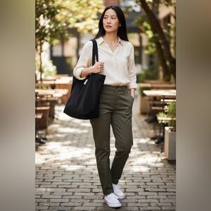 Sézane Black Fabric Tote Bag Corduroy Ribbed Slouchy French Chic Dual Straps EUC